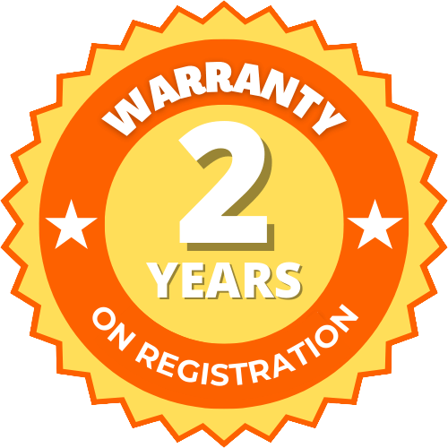 2 years warranty