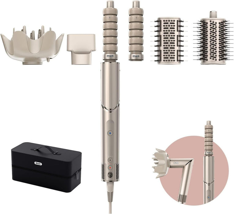 Shark FlexStyle 5-in-1 Air Styler & Hair Dryer with Storage Case - Stone || HD446SLUK