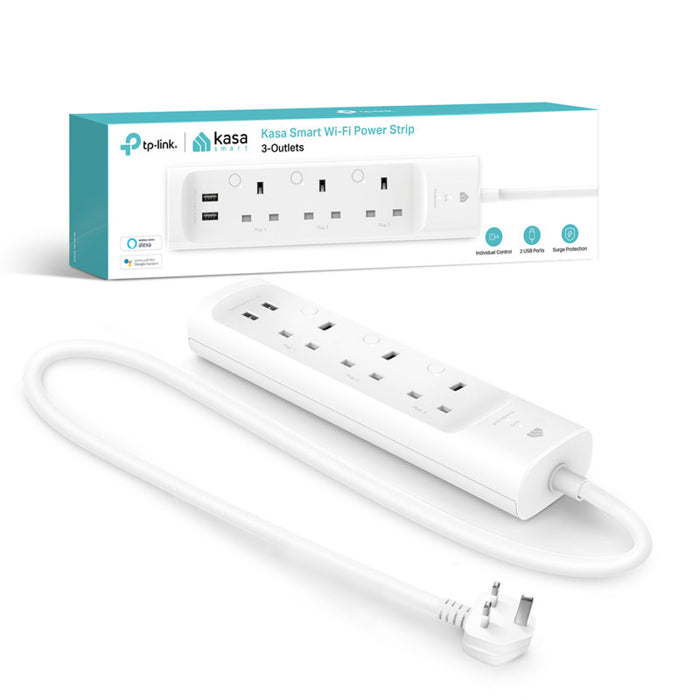 TP-Link Kasa WiFi Power Strip 3 outlets with 2 USB Ports | KP303