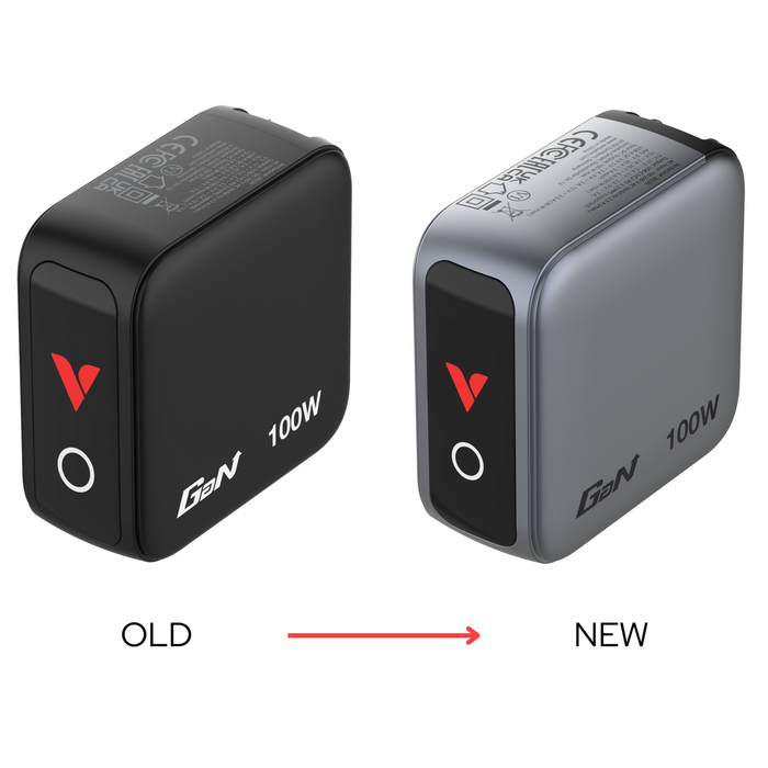 Verbatim Mini GaN 100W 3-Port Wall Charger with TFT Touch Display | 30239