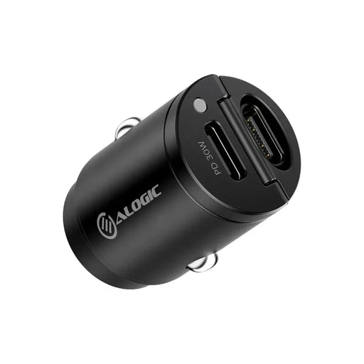 ALOGIC 30W Rapid Power Mini Car Charger 2xUSB-C | CRCC30