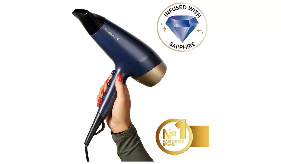 Remington Sapphire Luxe Hair Dryer with Diffuser | D5805
