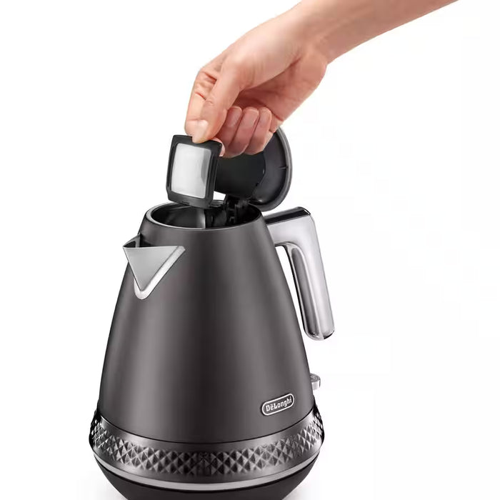 DeLonghi Diadema Onyx 1.7L Kettle - Black | KBV3001.BK