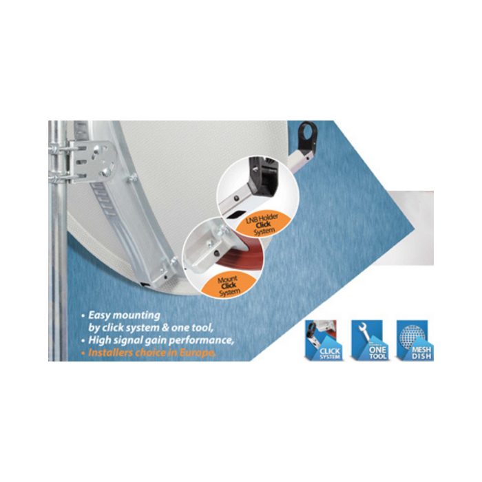 REVEZ S65 Satellite Dish, 65CM, Dark Grey, Local Pick-Up *only* | S65CMDISH