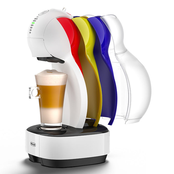 De'Longhi Nescafe Dolce Gusto Colors Pod Coffee Machine 15 Bar with Hot & Cold Function + 2 Capsule Packs - White | EDG355.W+2CAPS