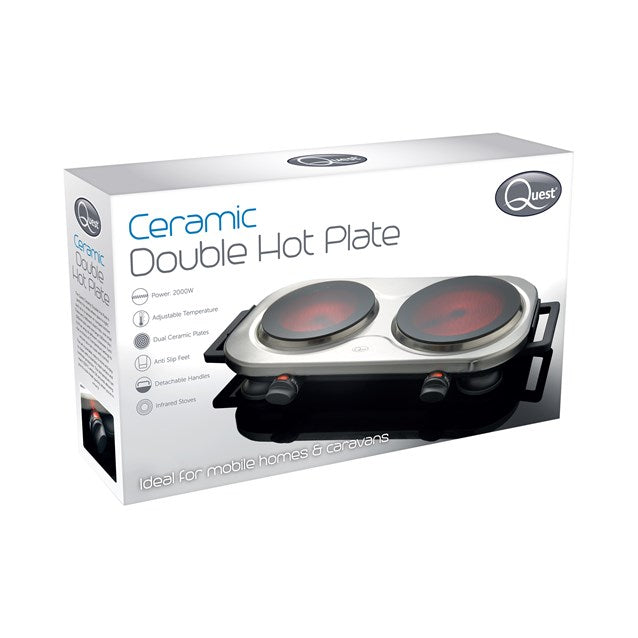 Quest Double Ceramic Infrared Hot Plate || 37259