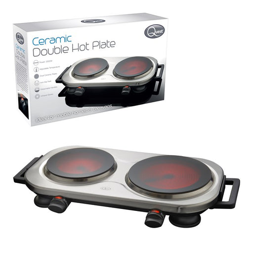 Quest Double Ceramic Infrared Hot Plate || 37259