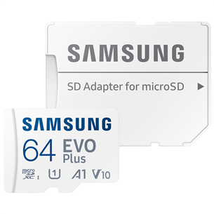 Samsung EVO Plus microSDXC 64GB - White | MB-MC64SA/EU