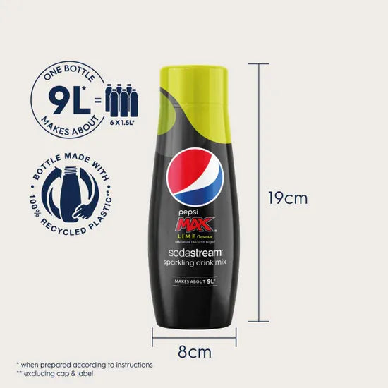 Sodastream Flavouring Syrup Pepsi Max Lime 440ml | 1924212440