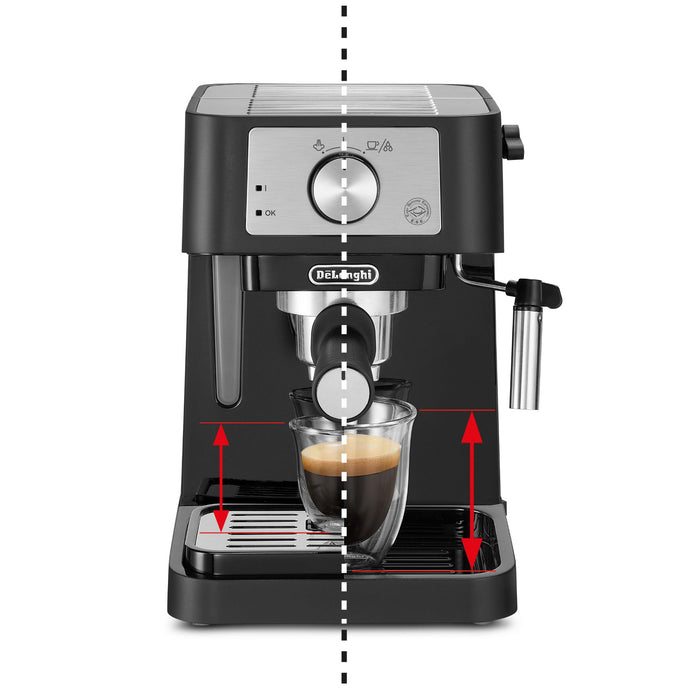 DELONGHI Stilosa Espresso & Cappuccino Coffee Maker - Black | EC260.BK