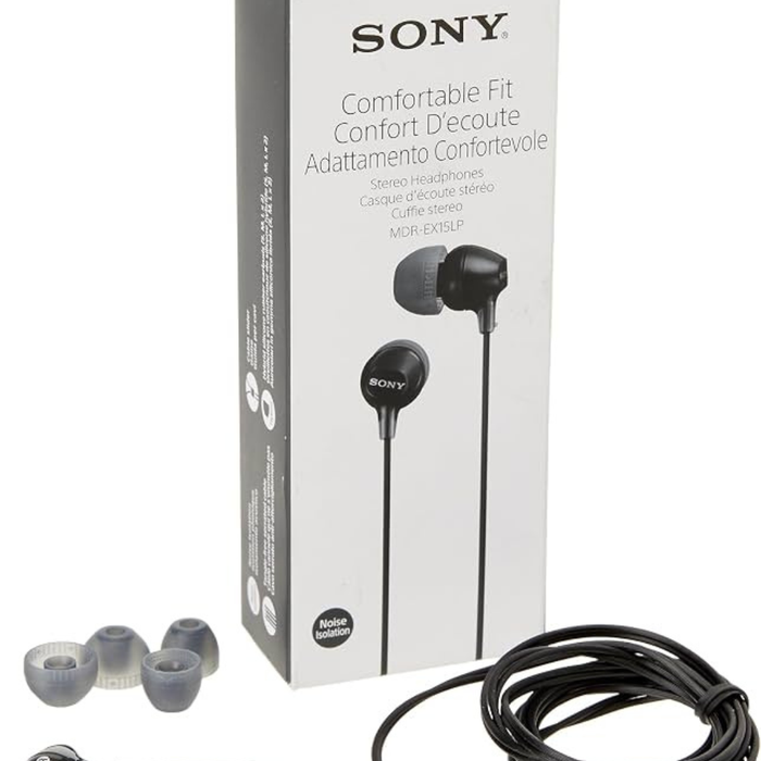 SONY In ear Headphone - Black | MDREX15APBCE7