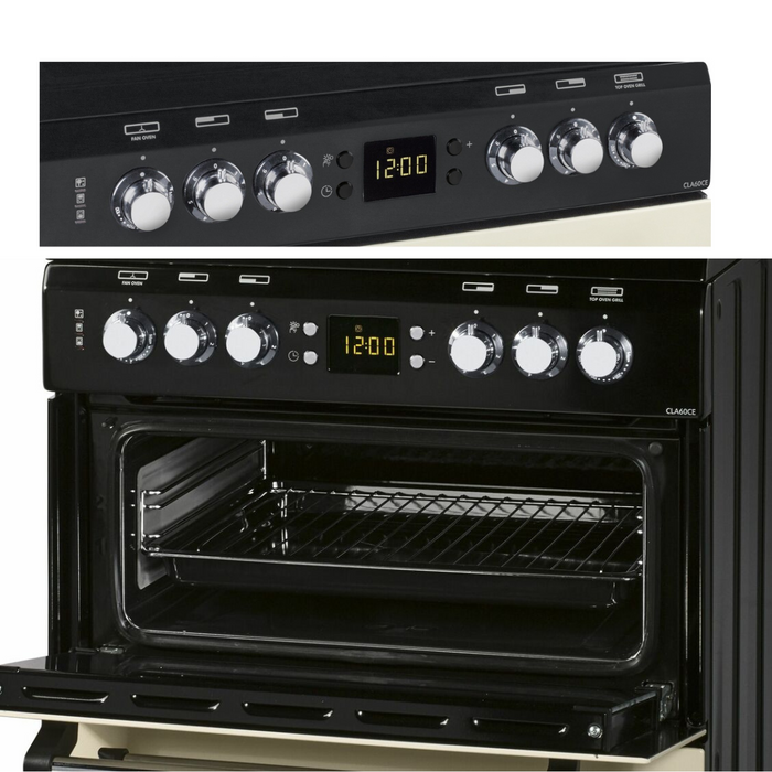 LEISURE Range Style Classic 60CM Electric Cooker C - Black, Cream | CLA60CEC