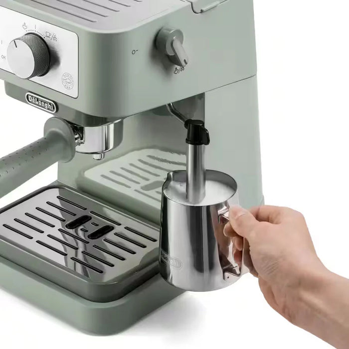 DELONGHI Stilosa Manual Pump Espresso Coffee Machine - Green | EC260.GR