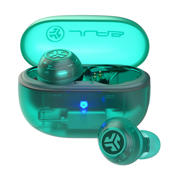JLab Go Pop ANC True Wireless Earbuds -  Transparent Teal | IEUEBGOANCRTRAT