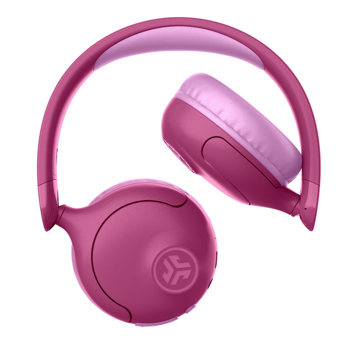 JLab JBuddies Pop 2 in 1 Wireless + Wired Kids Headphones - Pink | IEUHBKJPOPRPNK1