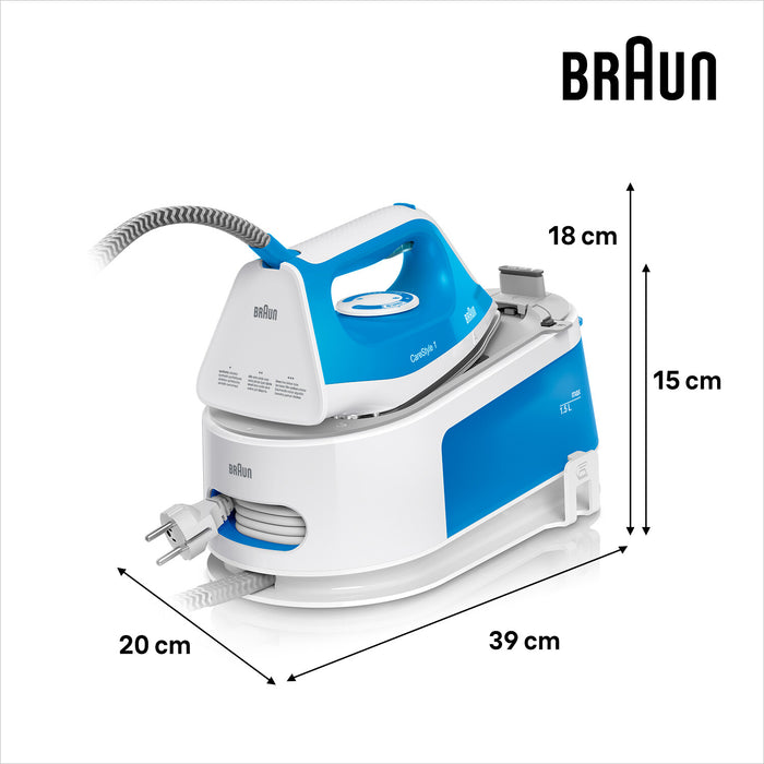 Braun CareStyle 1 Steam Generator Iron - White/Blue | IS1012BL