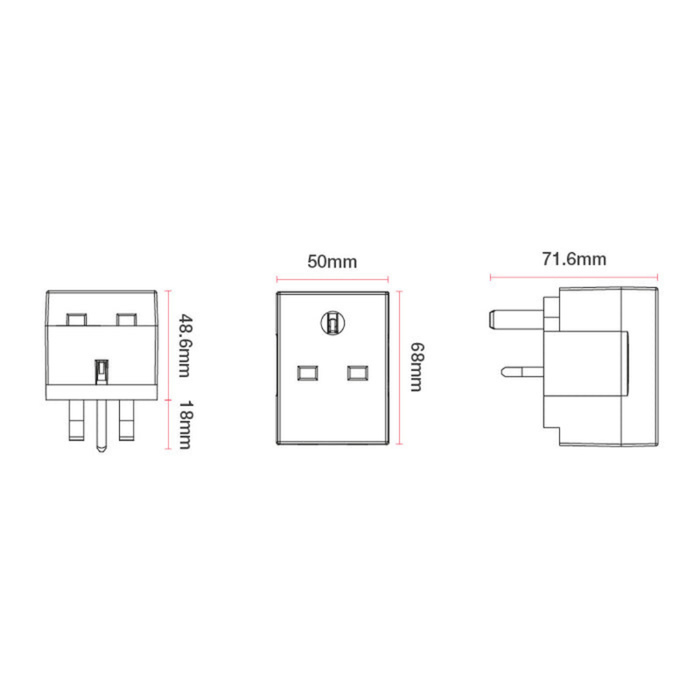 MASTERPLUG 3 Way Adaptor 13AMP - White | 30119