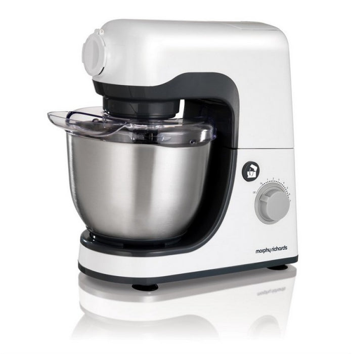 Morphy Richards Stand Mixer 800W 4L Stainless Steel Mixing Bowl - White || 400023