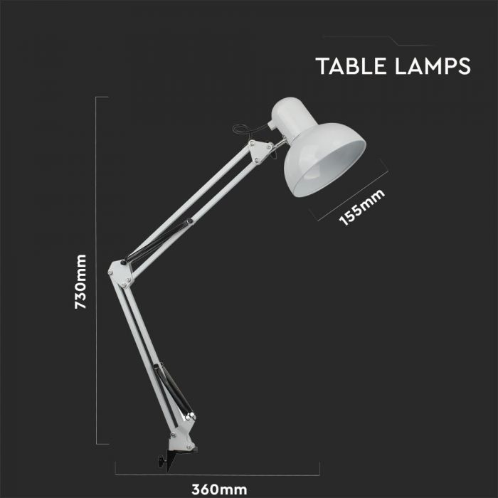 Designer Table Lamp - White | 40371