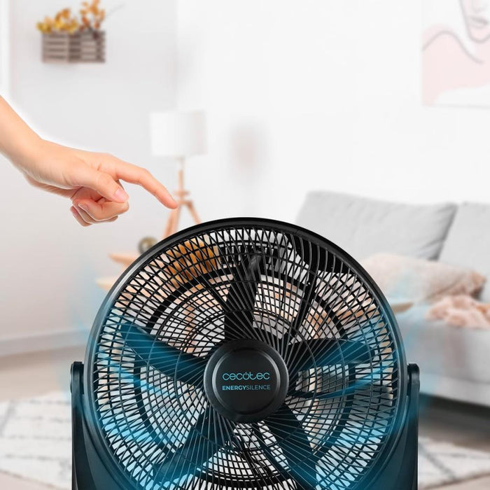 Cecotec EnergySilence 2000 FloorFlow 20" Floor Fan, 90W with 3 Speeds - Black | 411400