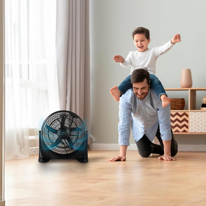 Cecotec EnergySilence 2000 FloorFlow 20" Floor Fan, 90W with 3 Speeds - Black | 411400