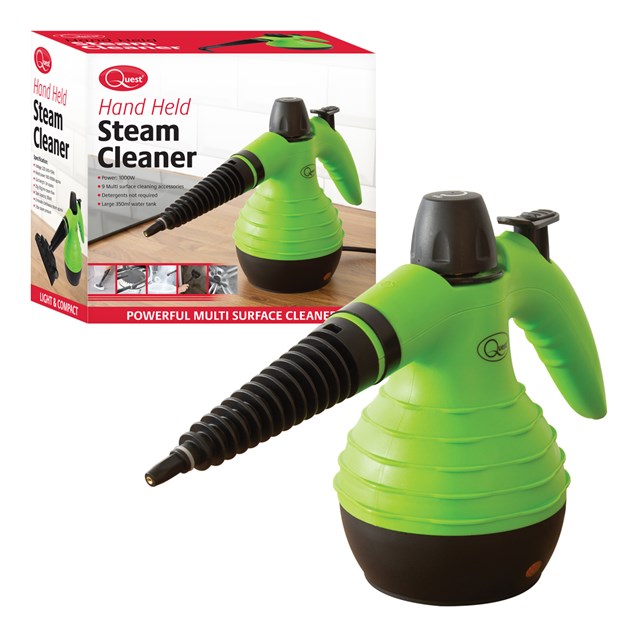BENROSS Home & Garden Quest Handheld Steam Cleaner 350ml - Green | 41980 IRWINS MEGASTORE