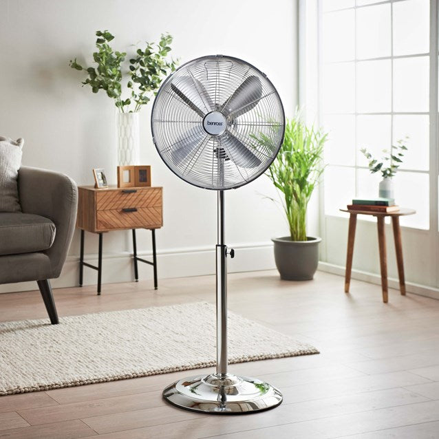 BENROSS Fan Benross 16" Chrome Stand Fan | 42319 IRWINS MEGASTORE