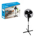 BENROSS Fan Benross 16" Oscillating Pedestal Fan - Black | 438302 IRWINS MEGASTORE
