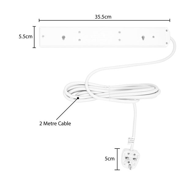 BENROSS 6WAY 2M 13A EXTENSION LEAD 45230