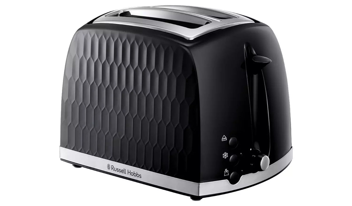 Russell Hobbs Honeycomb 2 Slice Toaster - Black | 26061/RH