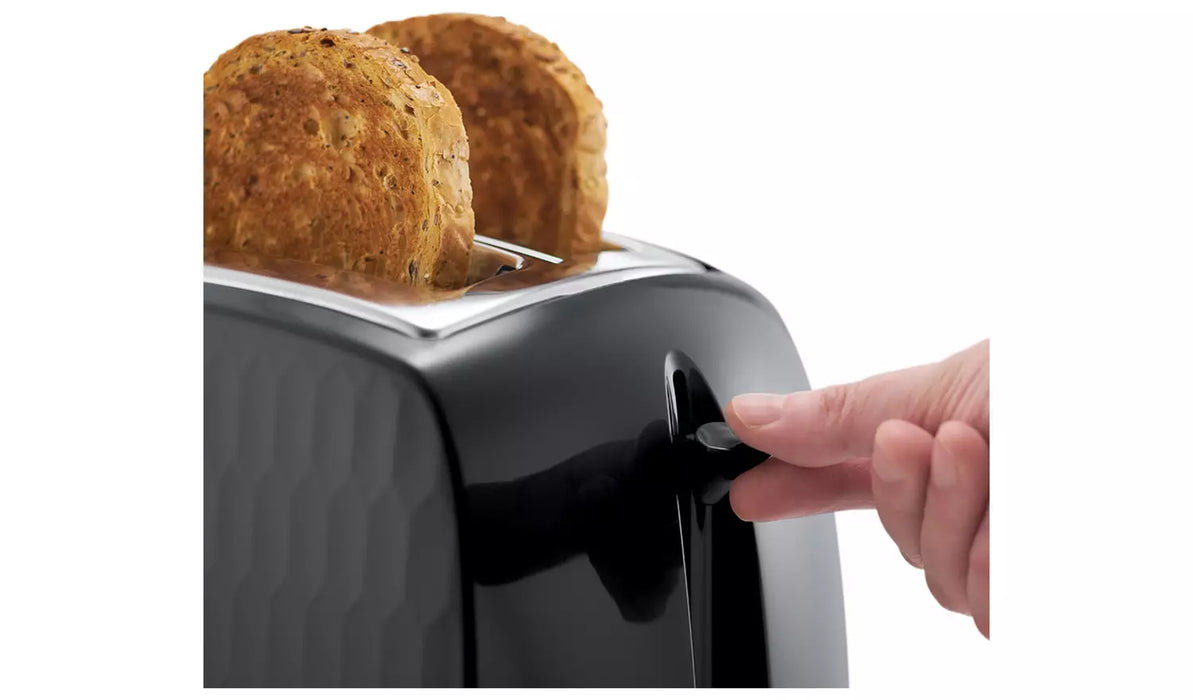 Russell Hobbs Honeycomb 2 Slice Toaster - Black | 26061/RH