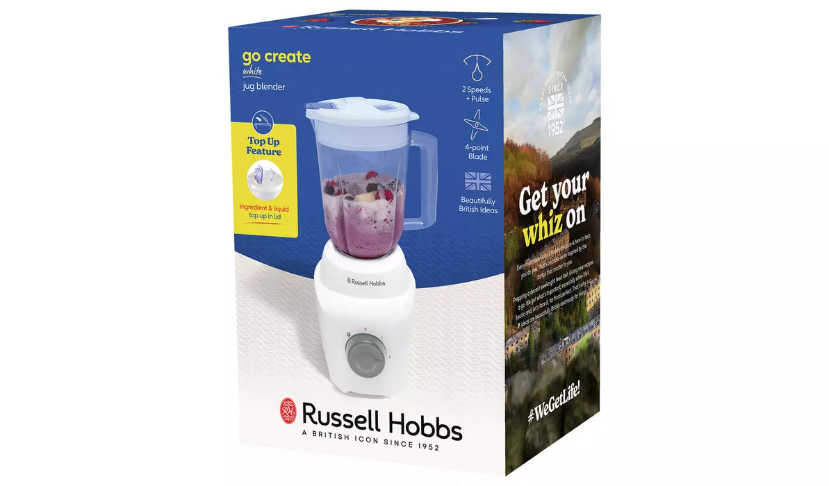 Russell Hobbs Go Create Jug Blender - White | 27570