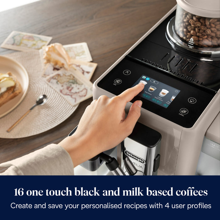 DELONGHI Rivelia Automatic Coffee Maker - Beige | EXAM440.55.BG
