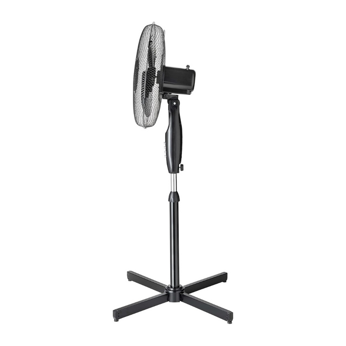 BENROSS Fan Benross 16" Oscillating Pedestal Fan - Black | 438302 IRWINS MEGASTORE