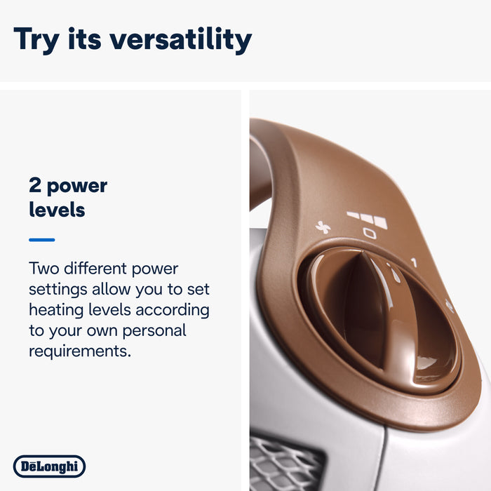 De'Longhi Capsule Ceramic Fan Heater, White | HFX30C18IW
