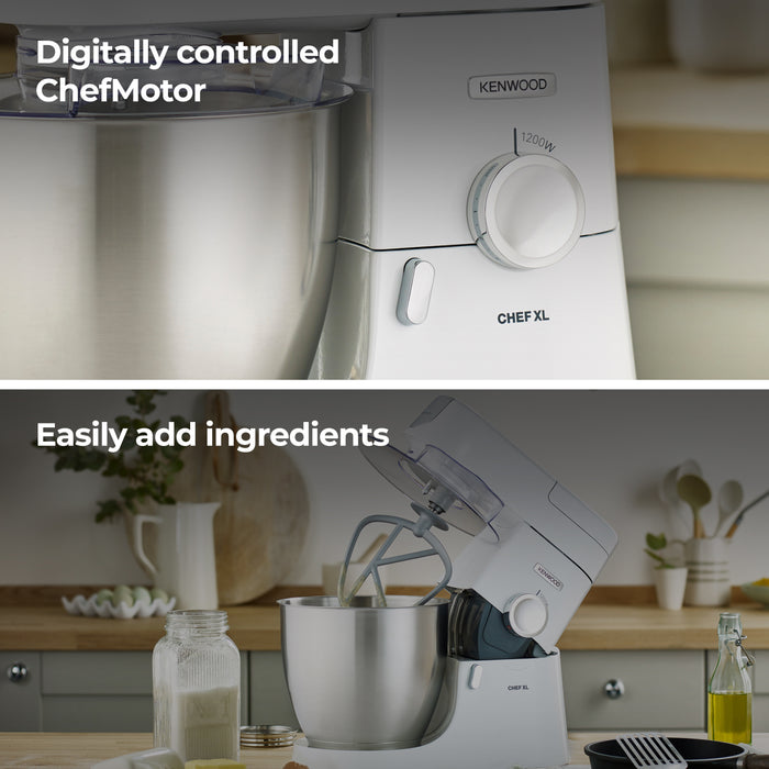 KENWOOD Chef XL 1200W 6.7L Bowl - White || KVL4100W