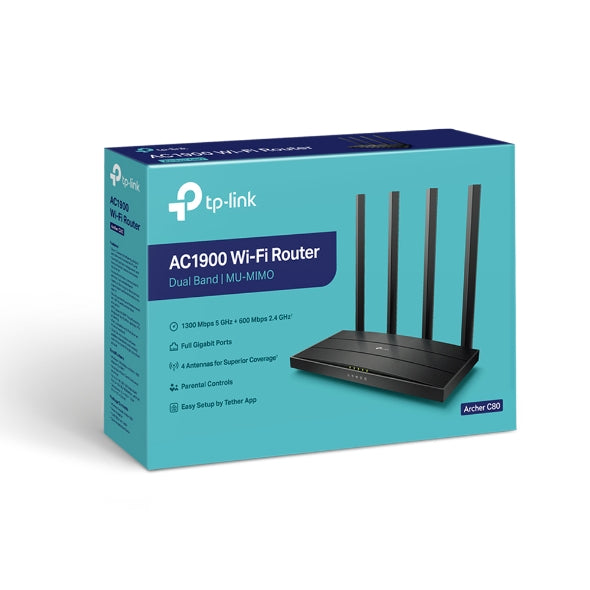 TP-Link Wireless Dual Band Router AC1900 | ARCHERC80