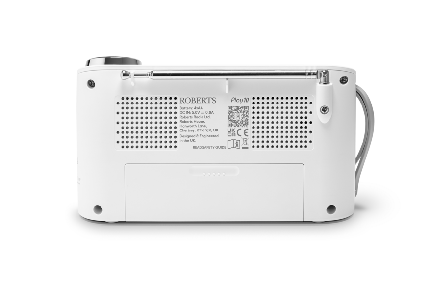 Roberts DAB+/FM Portable Radio - White | X-PLAY10WH