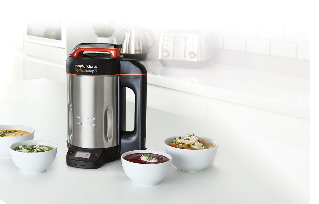 Morphy Richards Perfect Soup Maker 1.6L Integrated Digit - Stainless Steel || 501025