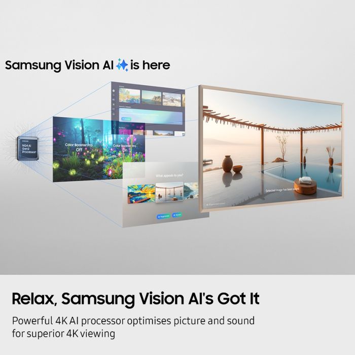 Samsung 55” The Frame LS03D QLED 4K Art Mode Smart TV (2025) | QE55LS03FAUXXU