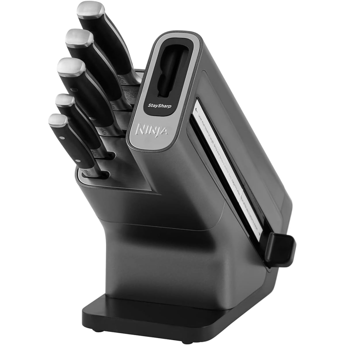 Ninja Foodi StaySharp Knife Block with Integrated Sharpener – 5-Piece Set | K32005UK