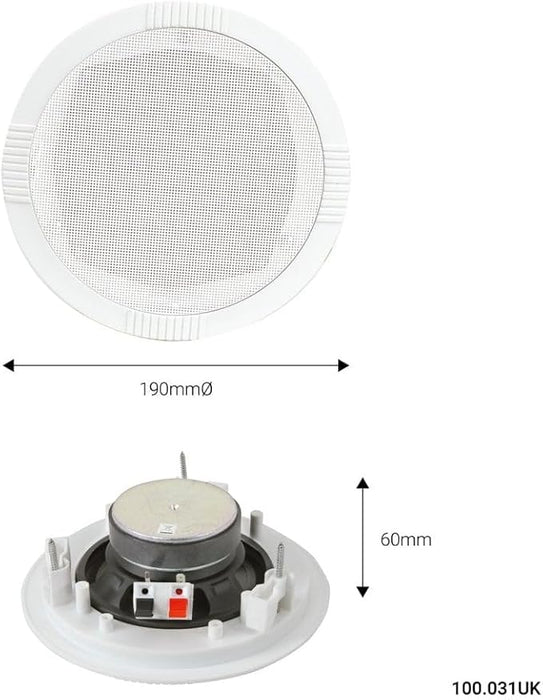 Adastra RC5 Ceiling Speaker - White | 100.031UK