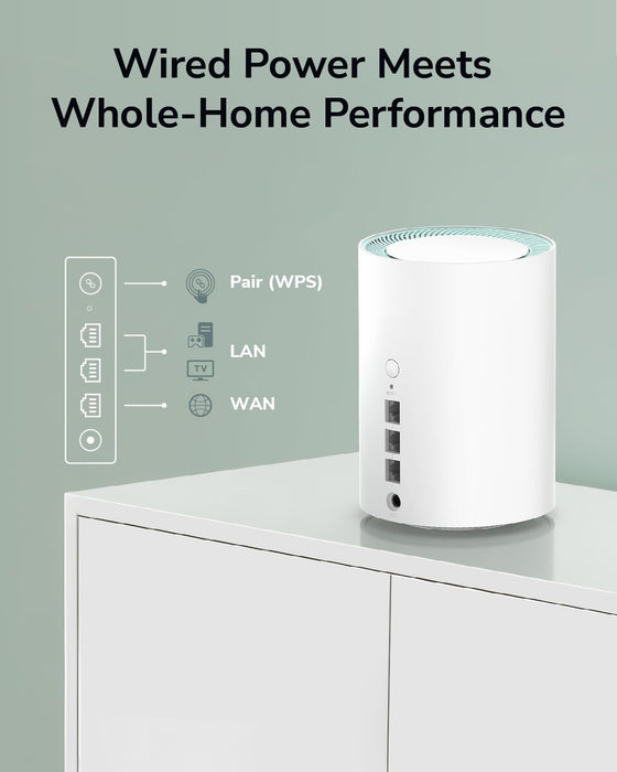 Cudy M1500 AX1500 Whole Home Mesh Wi-Fi 6 System with Gigabit Ports (3-Pack) | M1500