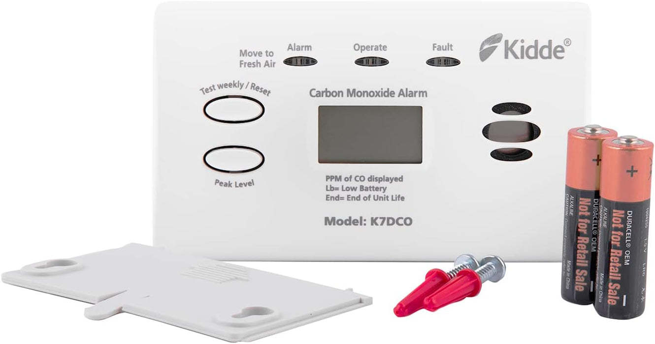 Kidde 7DCO Ten Year Life Carbon Monoxide Alarm with Digital Display | FSK7DCO