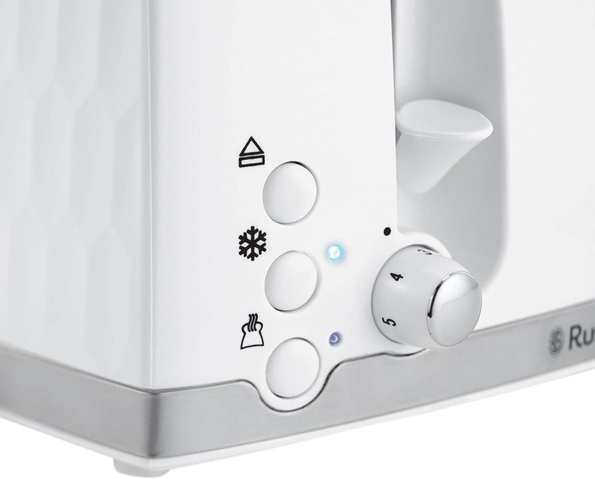 Russell Hobbs Honeycomb 4 Slice Toaster - White | 26070