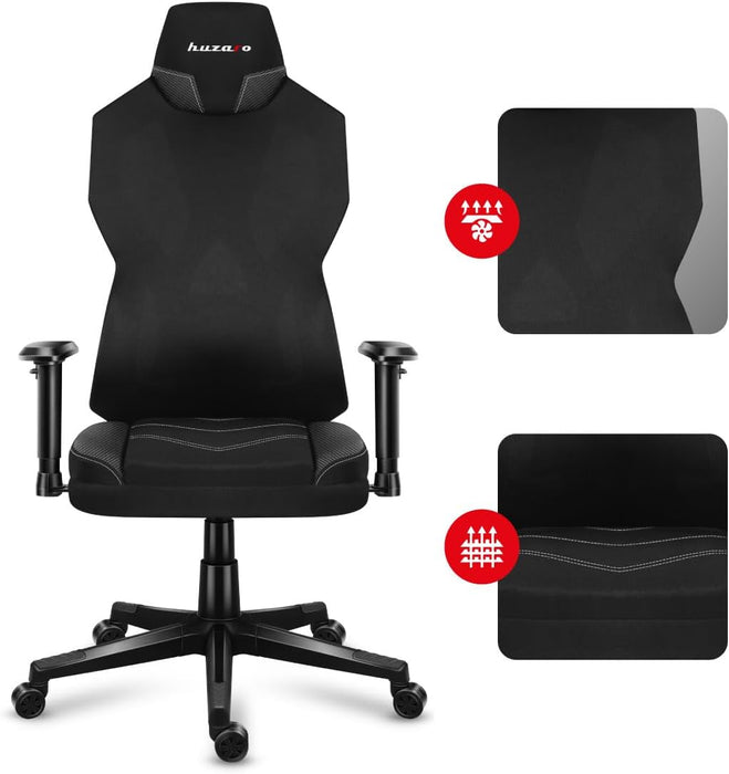 HUZARO COMBAT 6.2 RGB Gaming Chair - Black | HZ-COMBAT 6.2