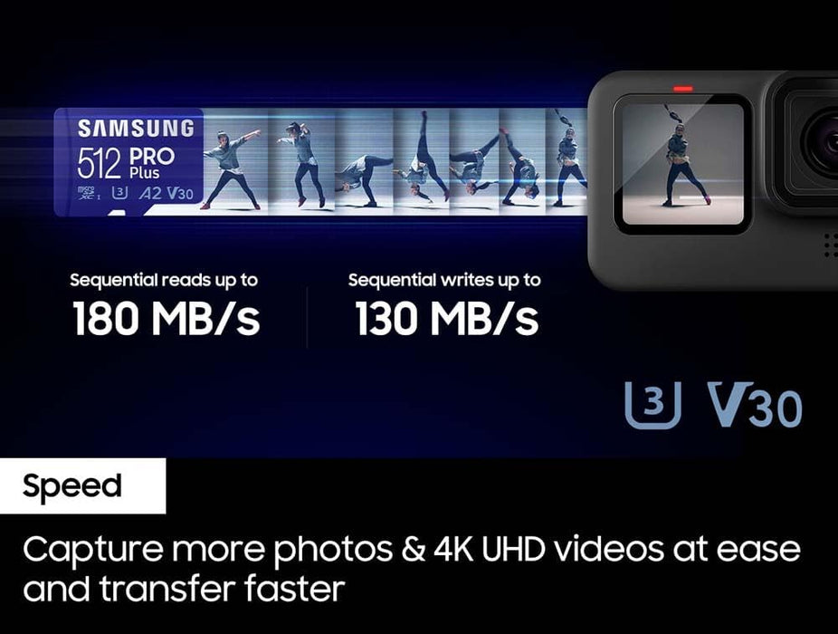 Samsung New Pro Plus 512gb SD Card | MB-MD512SA/EU