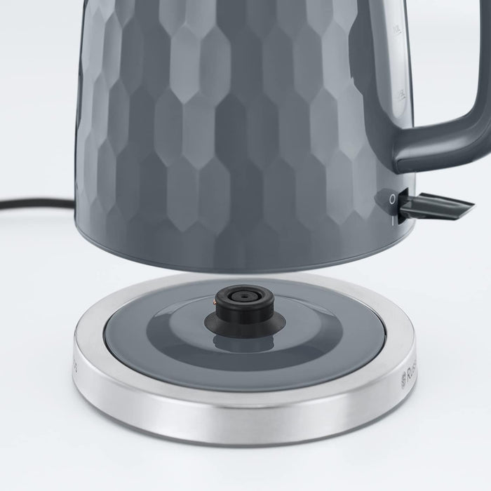 Russell Hobbs Honeycomb Electric 1.7L Cordless Kettle - Grey | 26053