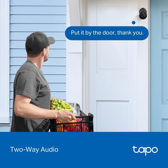 TAPO Smart Wire-Free Indoor/Outdoor Security Camera - Black | Tapo C411