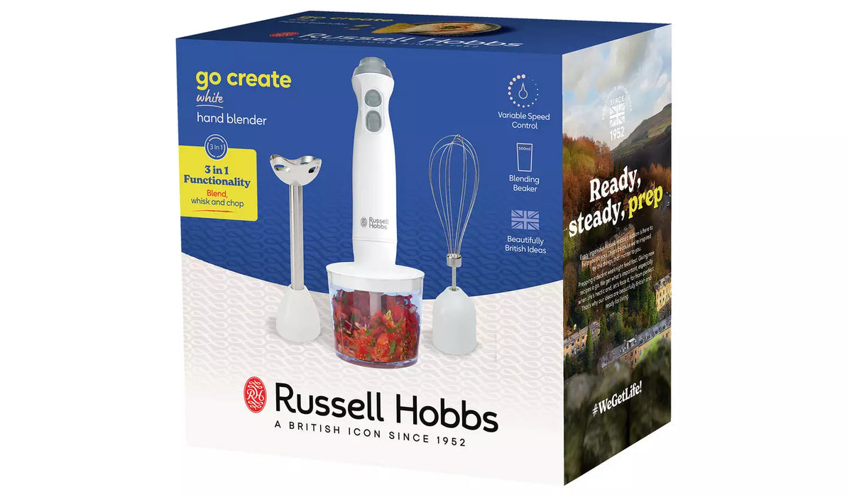 Russell Hobbs Go Create 3-in-1 Electric Hand Blender | 27560